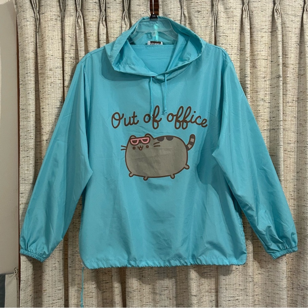 Pusheen "Out of Office" Hooded Windbreaker - Pusheen Box Exclusive